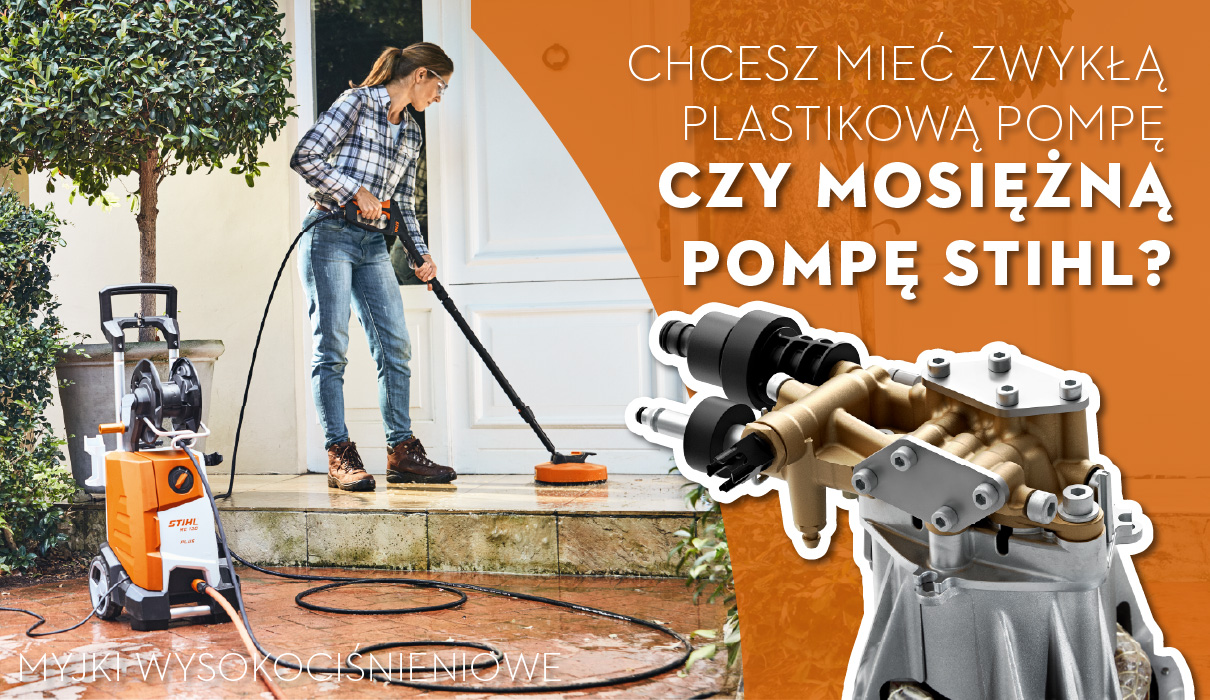 Myjki z mosiężną pompą